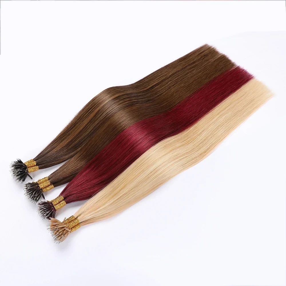 Nano Ring Hair Extensions 100 Strands 100% Human Hair